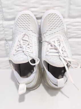 Nike Kids Sneakers White Light Gray with Translucent Air Heel